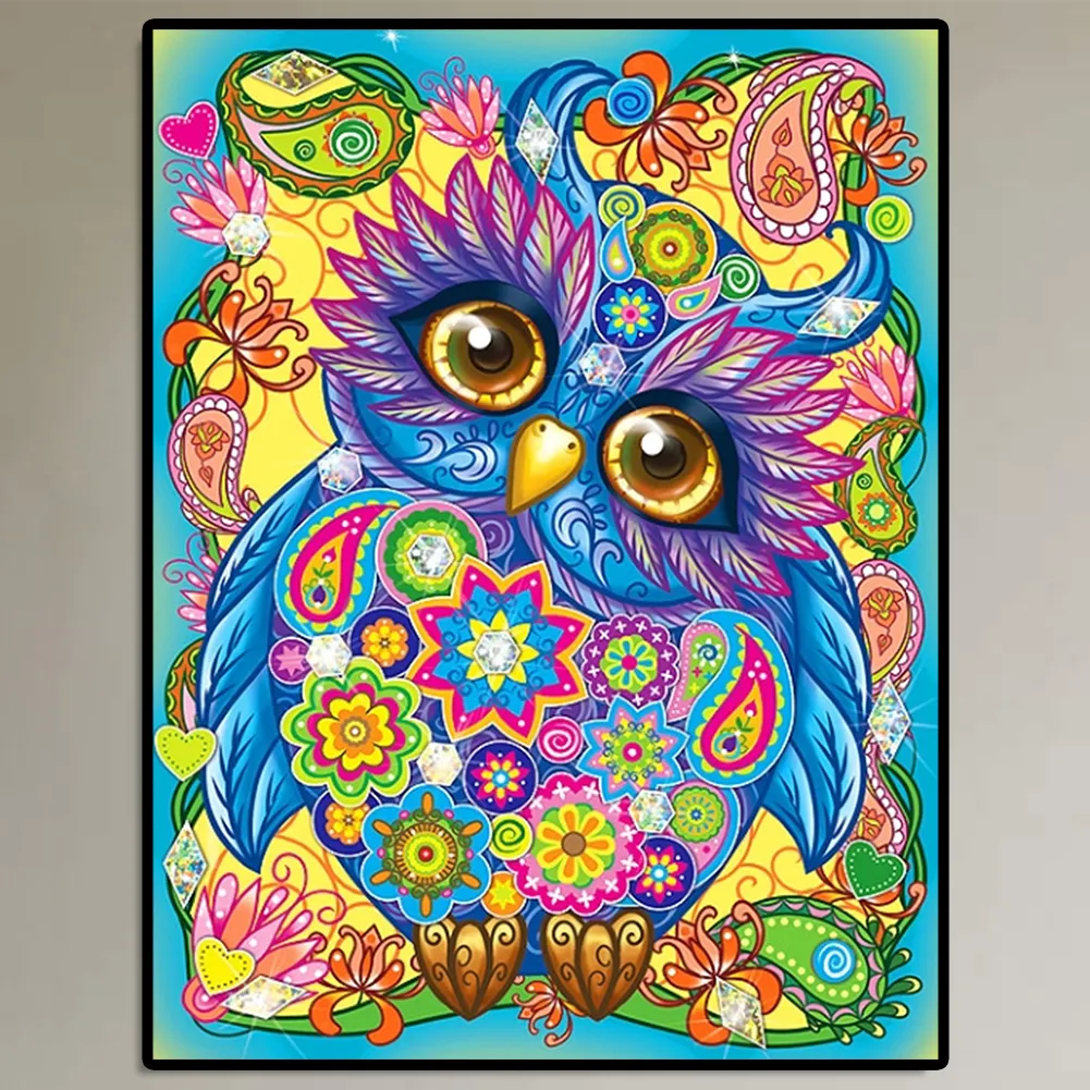 Special Shape Diamond Painting 40*30cm - Owl