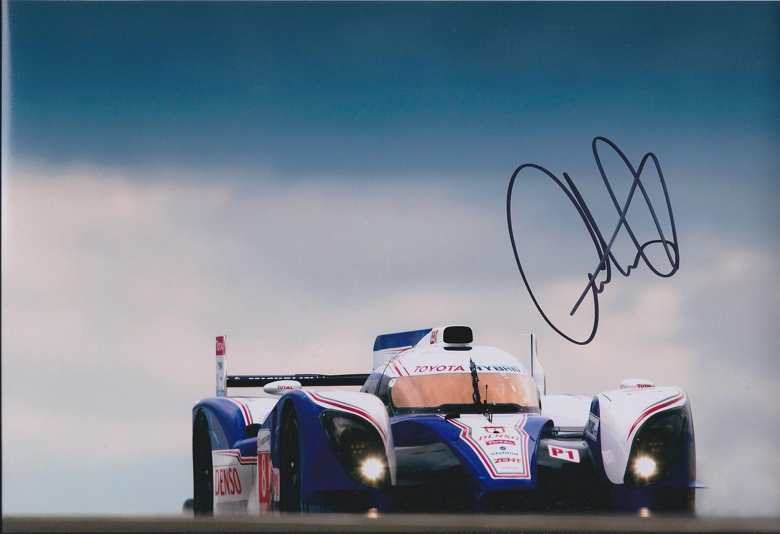 Anthony DAVIDSON SIGNED Autograph Le Mans 24 Hr TOYOTA 12x8 Photo Poster painting AFTAL COA