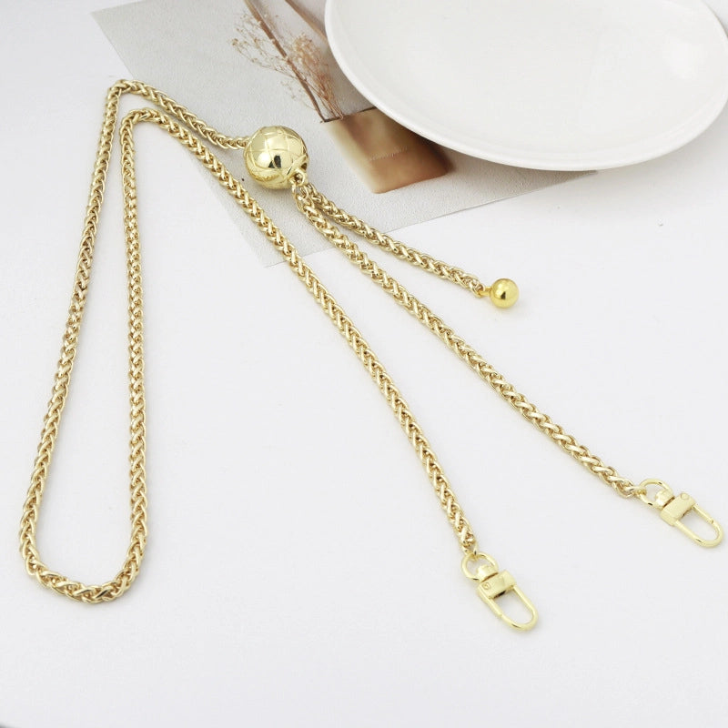 5 Pieces Alloy Solid Color Bag Chain Bag Straps