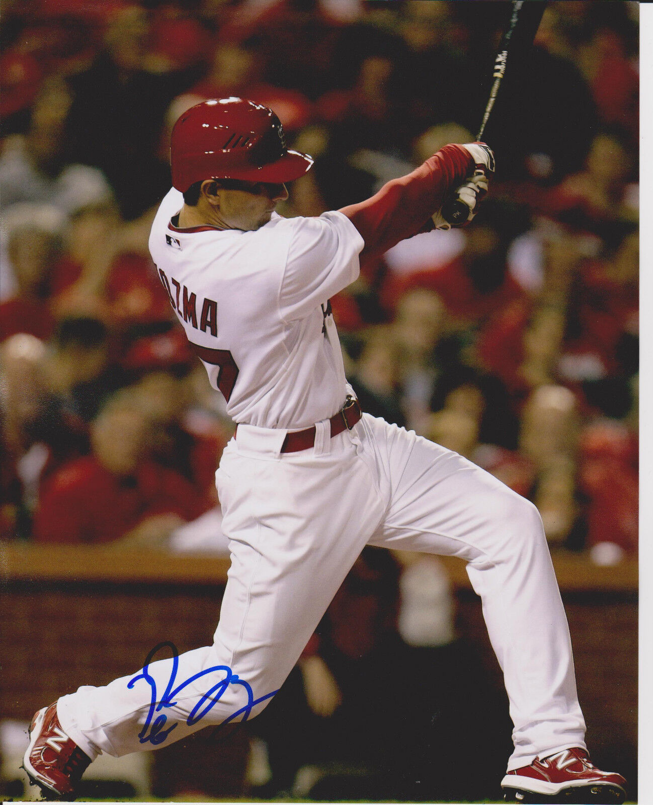 PETE KOZMA signed ST. LOUIS CARDINALS 8x10 Photo Poster painting