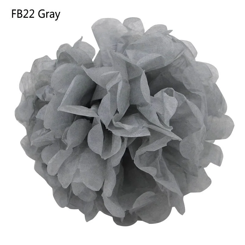 5PCS Handmade 6 (15CM) Tissue Paper Pom Poms Paper Flower Ball For Home Garden Party Wedding Birthday&Wedding Car Decoration