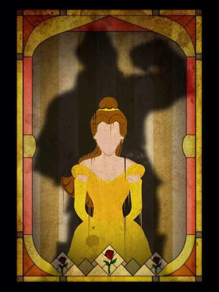 Silhouettes - Disney Princesses 11CT Stamped Cross Stitch 40*56CM