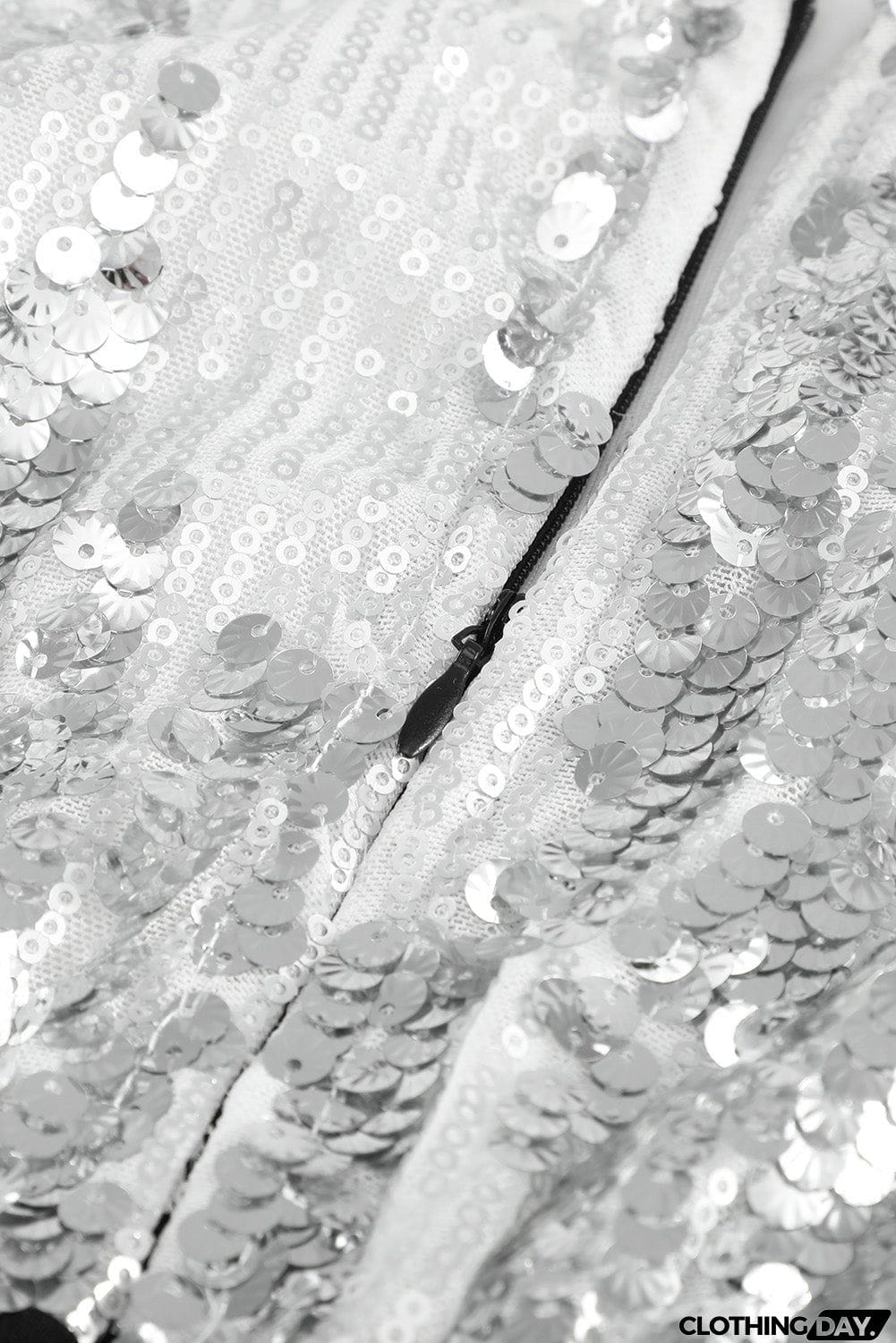 Apricot Sequin Batwing Top Midi Dress