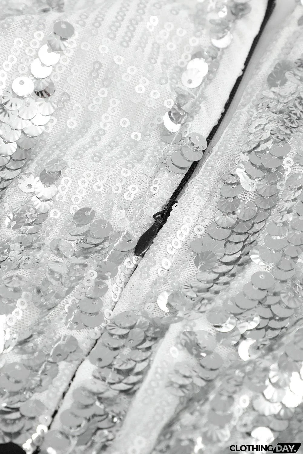 Apricot Sequin Batwing Top Midi Dress