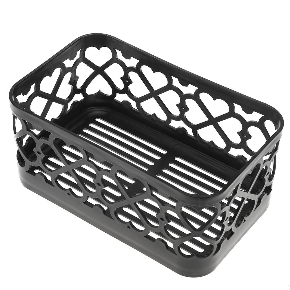 

Hollow Plastic Box Makeup Holder Storage Organizer Cosmetic Case Container, Black, 501 Original