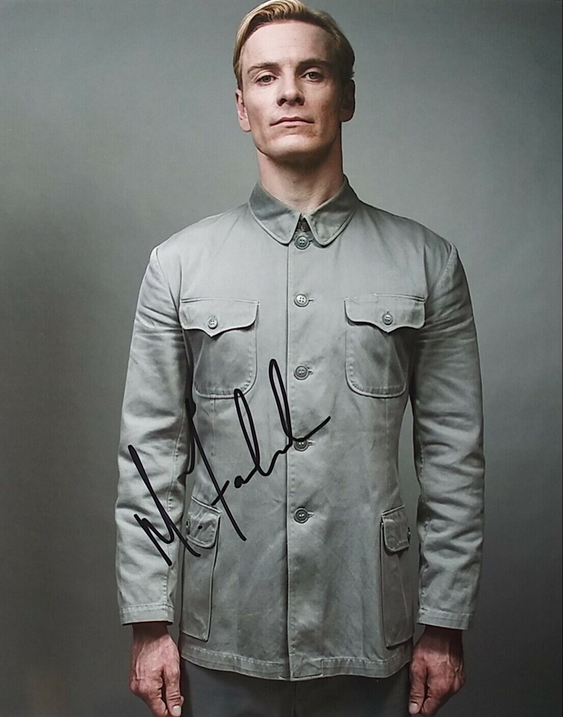 Michael Fassbender signed 8 x 10