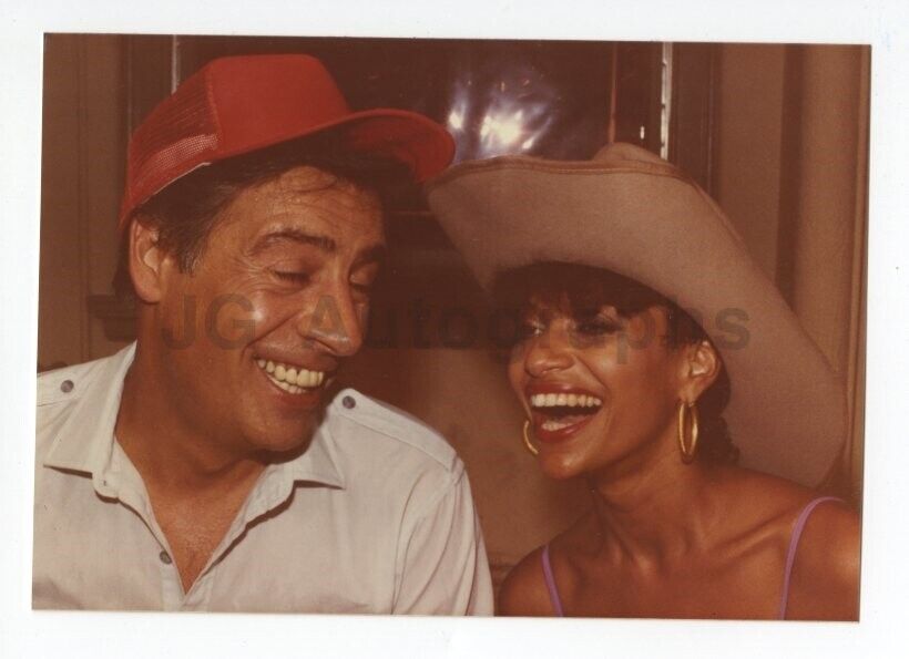 Debbie Allen, Jerry Orbach - Candid Photo Poster paintinggraph by Peter Warrack