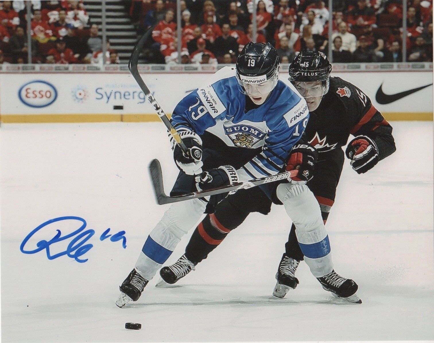 Team Finland Rasmus Kupari Signed Autographed 8x10 IIHF Photo Poster painting COA #9