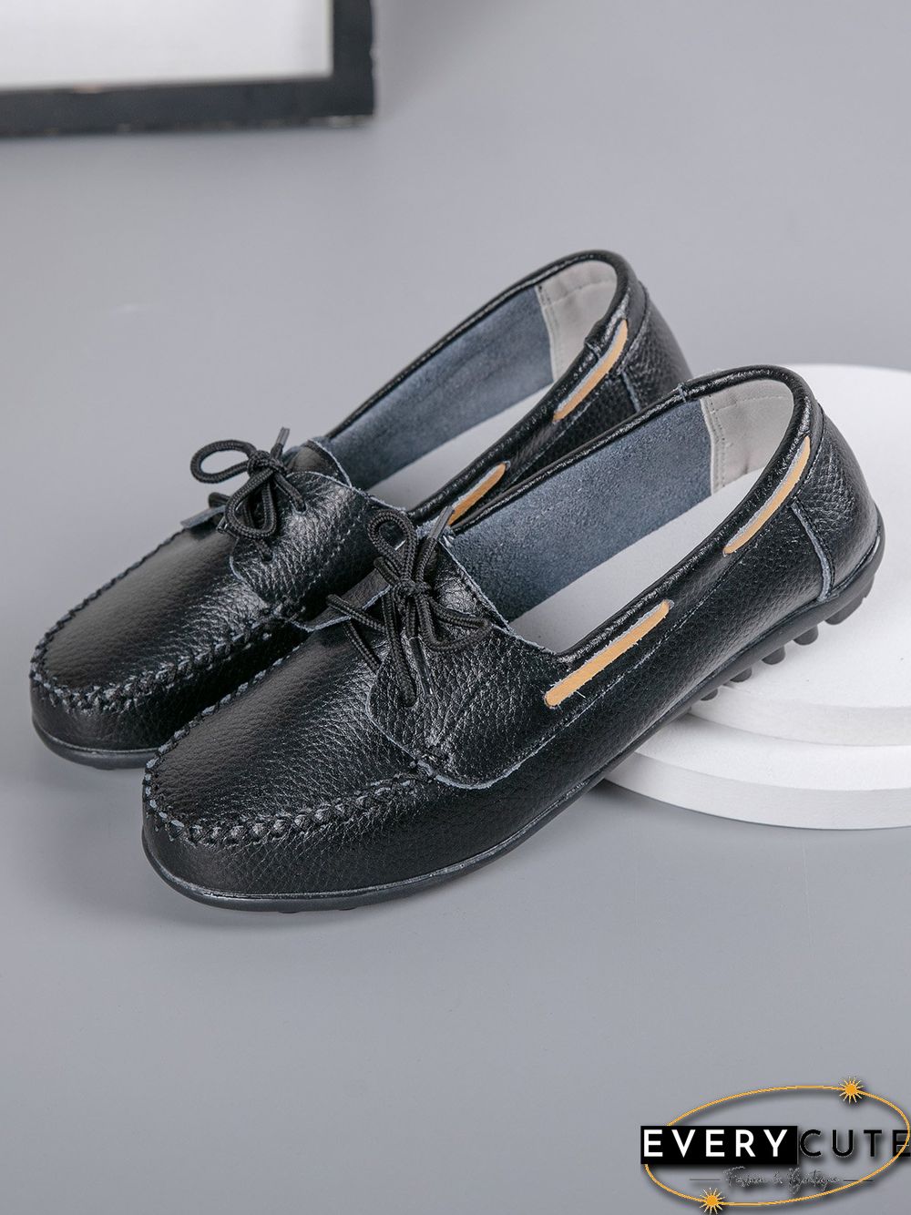 Retro Casual Simple Lace-up Flat Shoes