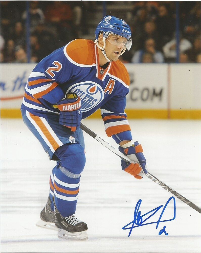 Edmonton Oilers Andrej Sekera Autographed Signed 8x10 Photo Poster painting COA B