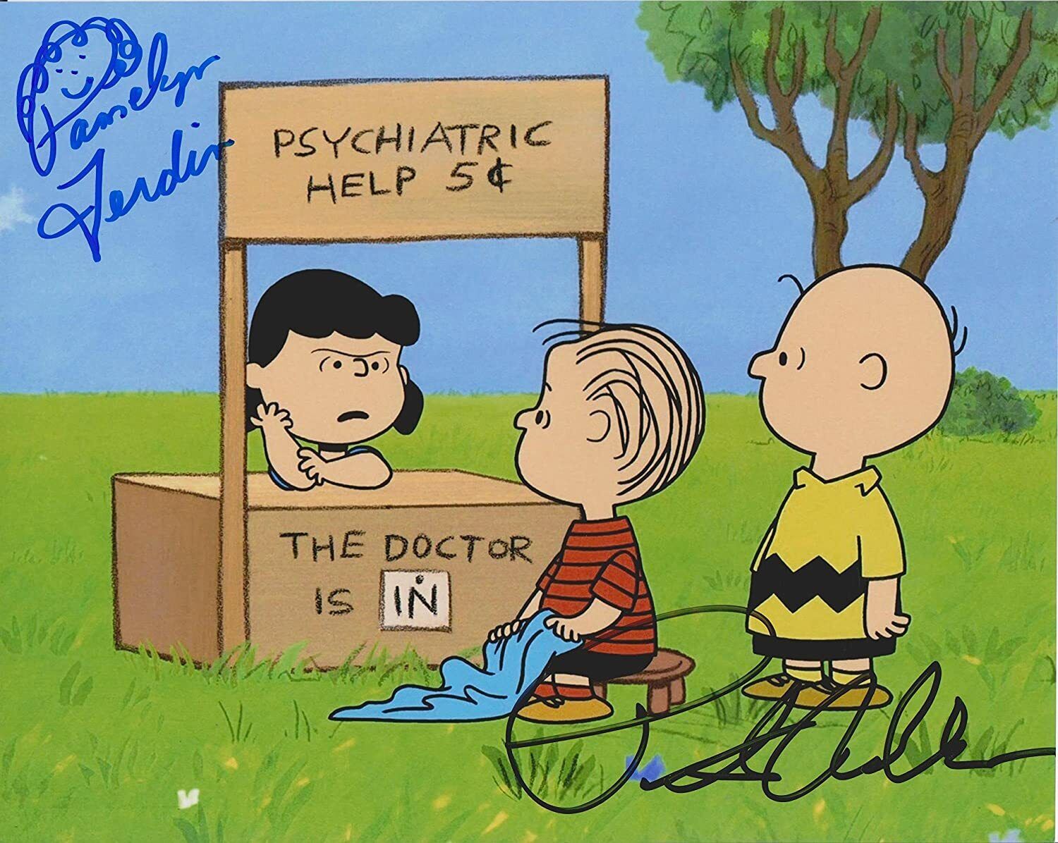 Peter Robbins Pamelyn Ferdin Charlie Brown Signed 8X10 Photo Poster painting At Hollywoodshow 2