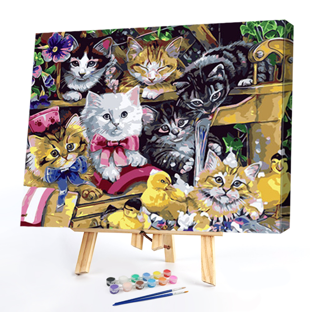 

50*40CM - Paint By Numbers - Cat, 501 Original