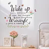 Inspiring Quote Floral Butterfly Wall Sticker Home Decor