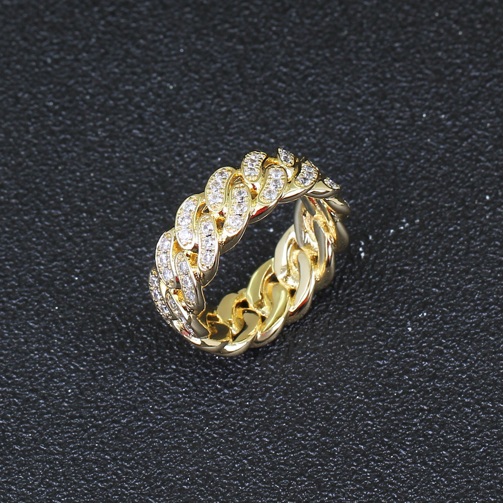 Unisex Classic Diamond Cuban Ring - SOPULA