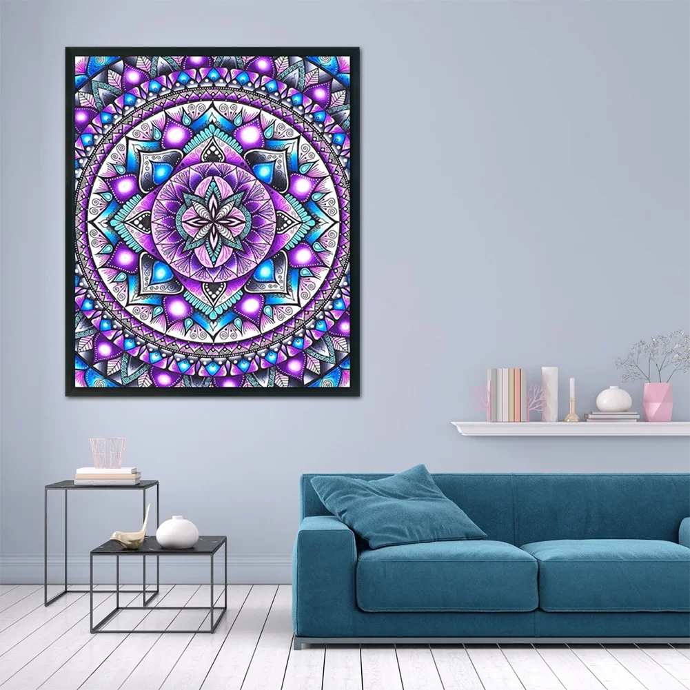 11ct Stamped Cross Stitch - Mandala Flower(40*48cm)