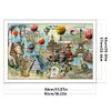 World Tour-14CT Stamped Cross Stitch Egyptian Cotton 92*65cm/36.22*25.59in(Big Size) tapestrymarket