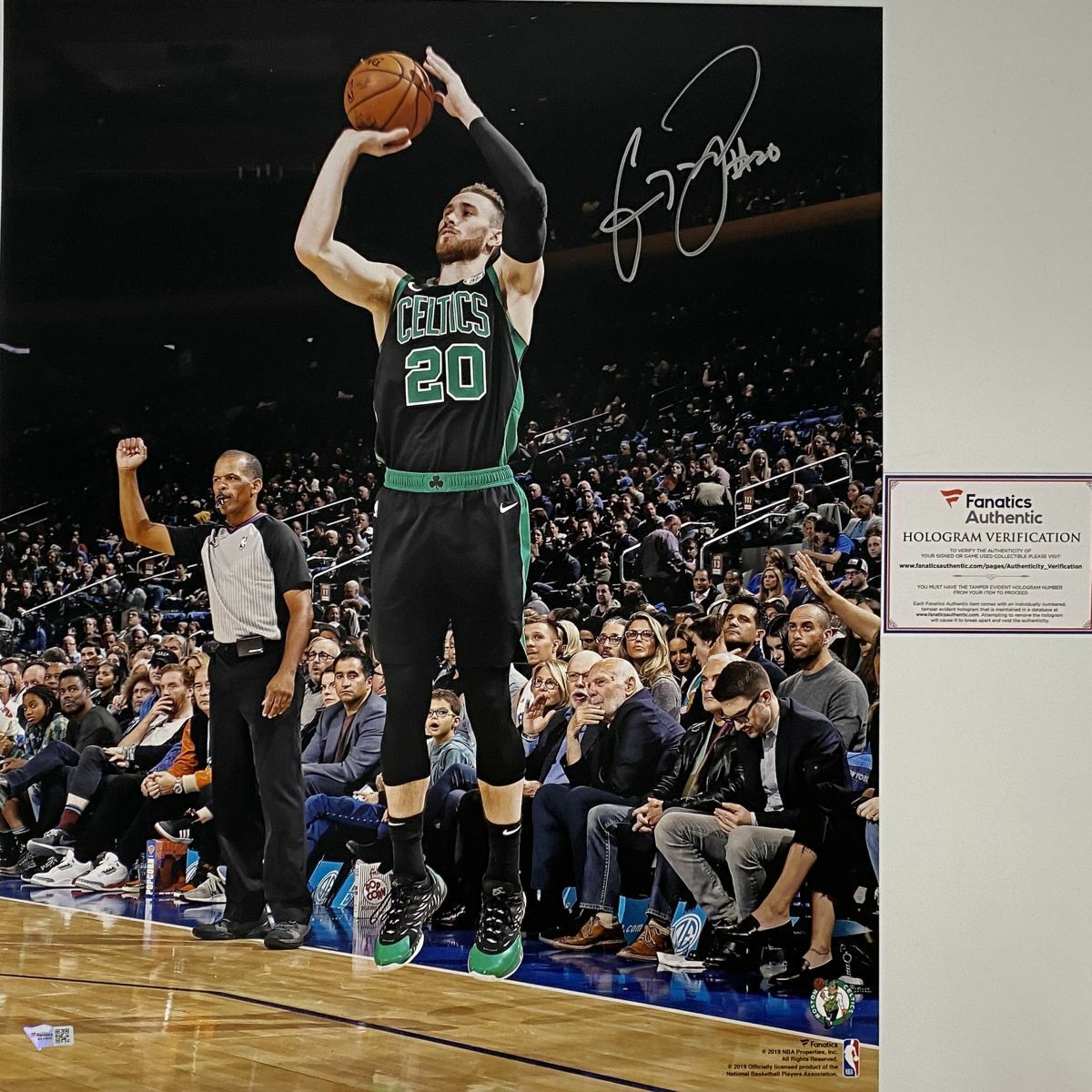 Autographed/Signed GORDON HAYWARD Boston Celtics 16x20 Photo Poster painting Fanatics COA Auto