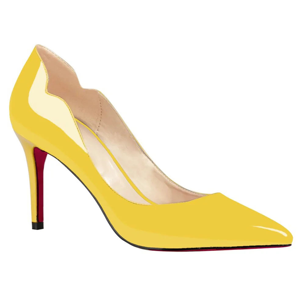 Classic  3.5'' Women's Kitten Heels Party Red Bottom Pumps-MERUMOTE