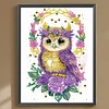 Diamond Painting-DIY Crystal Rhinestone Wreath Owl
