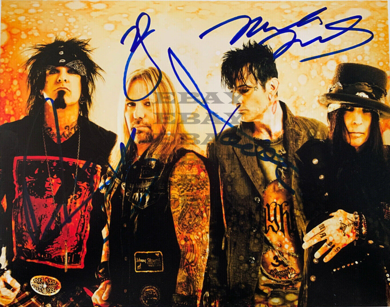 MOTLEY CRUE Autographed signed 8x10 Photo Poster painting Reprint