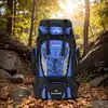 80L Climbing Backpack Large Capacity Unisex Trekking Backpack Travel Accessories