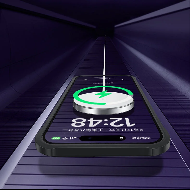 Suitable For iPhone 13/14 Series Stainless Steel Metal Frame Magnetic Phone Case