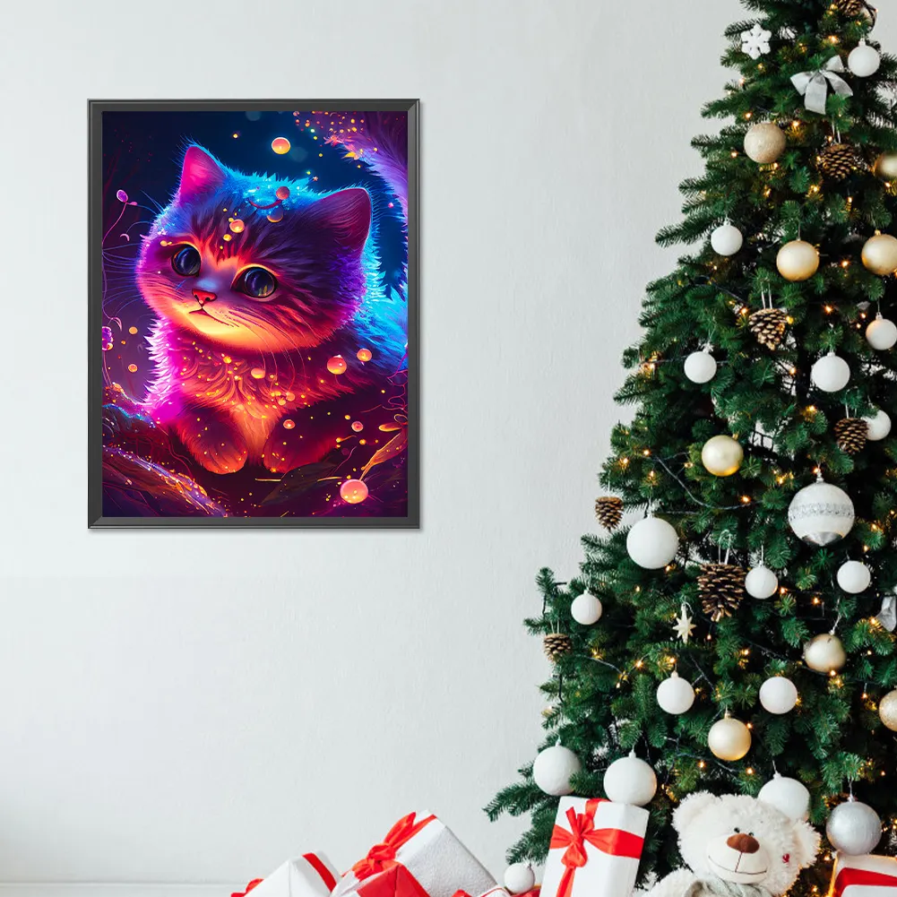 Diamond Painting - Full Round Drill - Cat(Canvas|30*40cm)