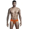 Vertical Stripes Stretch Sexy Hollow Briefs