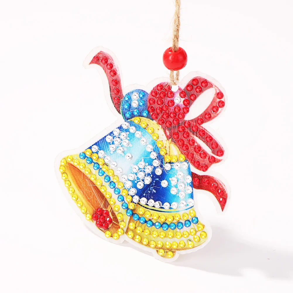 5pcs DIY Diamond Painting Xmas Trees Pendant(Double Sided)