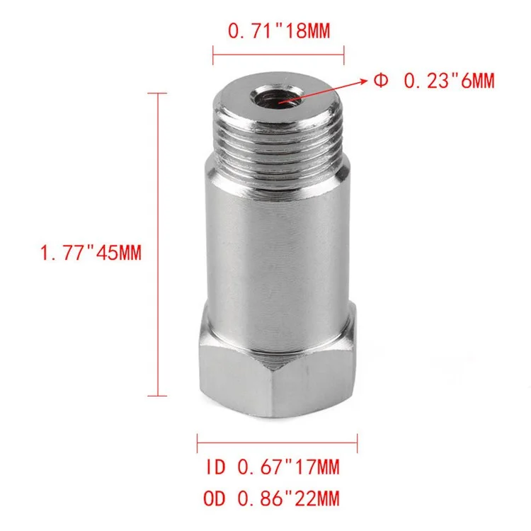5 Stück O2 Sensor Eliminator M18x1,5 - Check Engine Light Fix Für Katalysator Fehlercodes