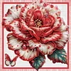 (4 Pack) Red Fruit And Red Flower - Special Shaped Diamond Painting - 30*30CM