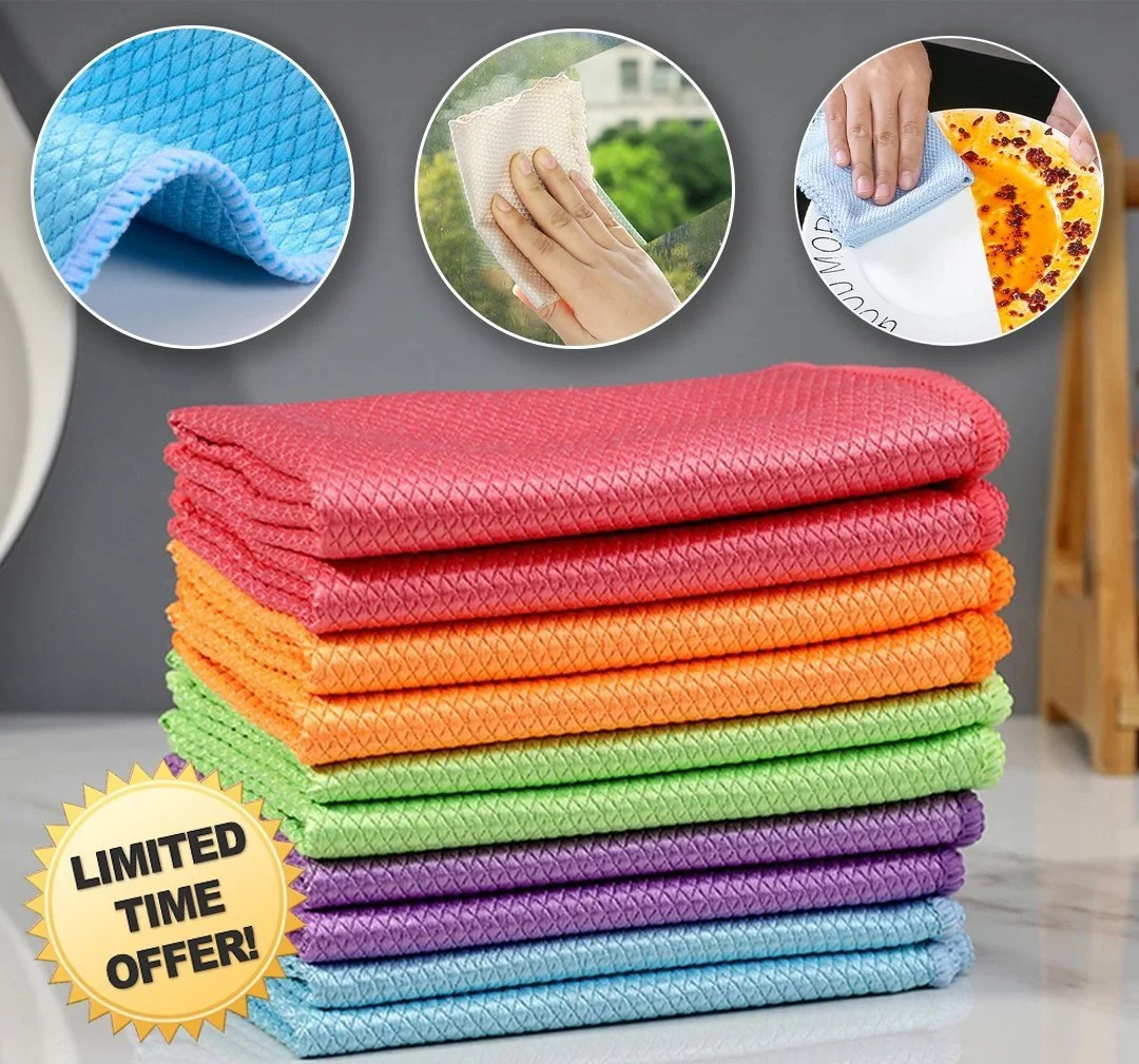 NanoScale Streak-Free Miracle Cleaning Cloths - Reusable