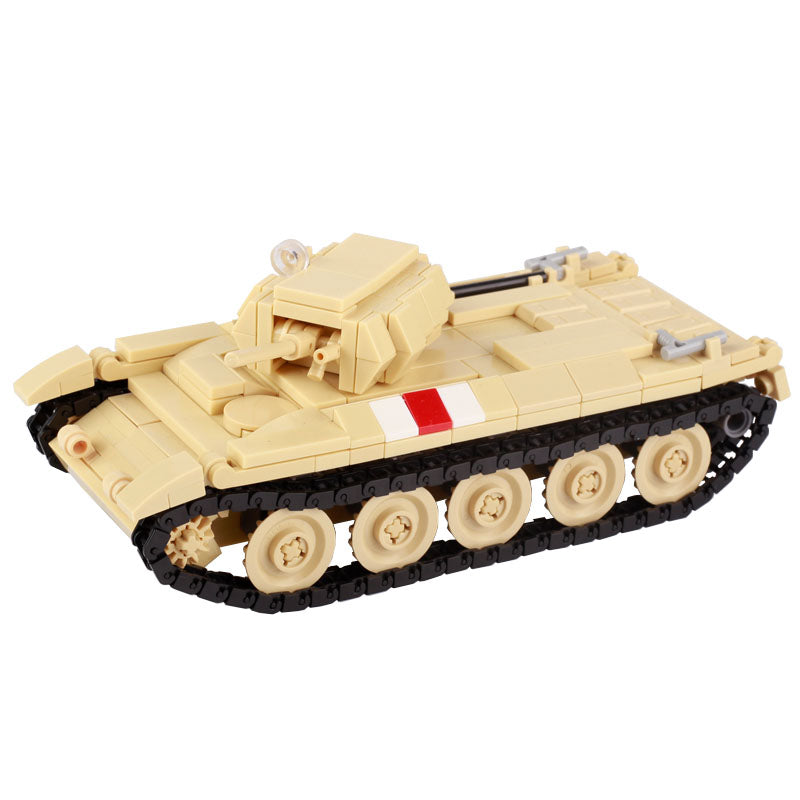 WW2 British Crusader Tank Custom Military MOC Minifigure Bricks monstertoys