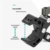 CNC Aluminum Magic Arm With Crab Clamp Holder Photography Expansion Bracket