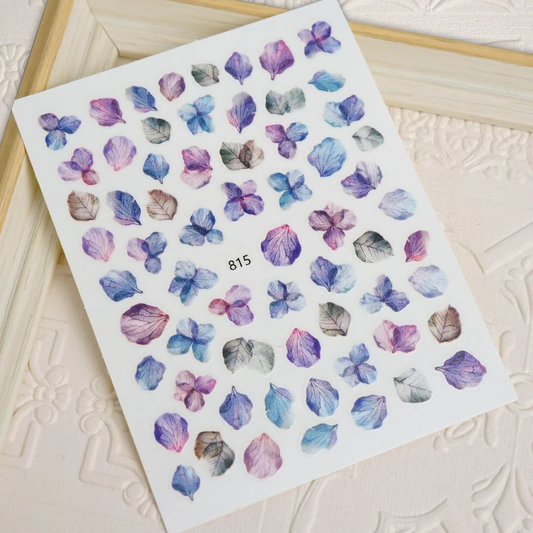 [Beautizon] Marbling Effect Nail Sticker Marble Effect Nail Decals 3D Nail Art Sticker water decal DIYVdecorations