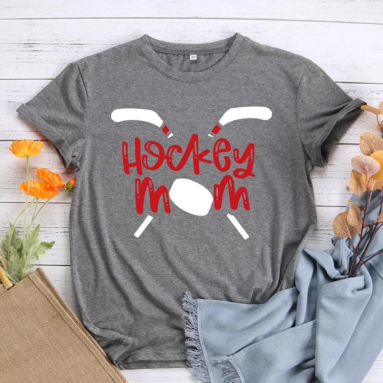 Hockey mom T-Shirt Tee -612065-Annaletters