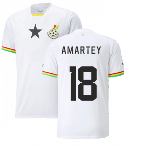 Ghana Daniel Amartey 18 Home Trikot WM 2022