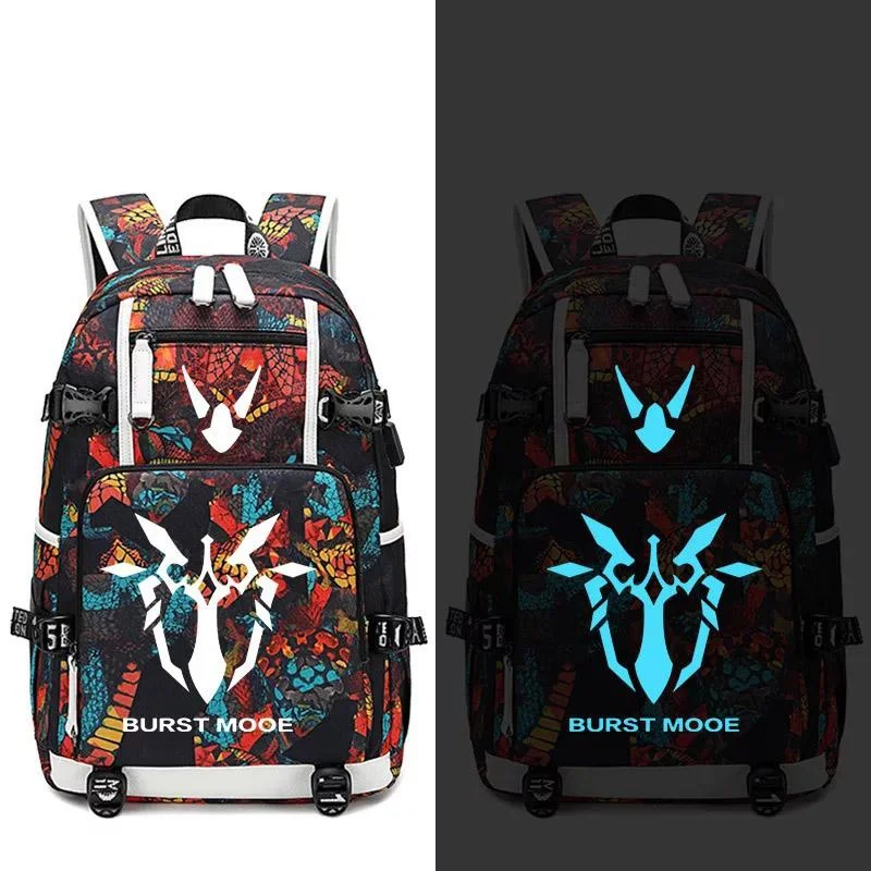 Buzzdaisy Game Honkai Impact 3 #5 USB Charging Backpack School NoteBook Laptop Travel Bags