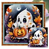 (Multi-Style) Halloween Ghost-11CT Stamped Cross Stitch 40*40cm/15.75*15.75in