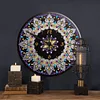  DIY Round Metal Tin Mandala Diamond Painting Special Shaped  Clock Kit