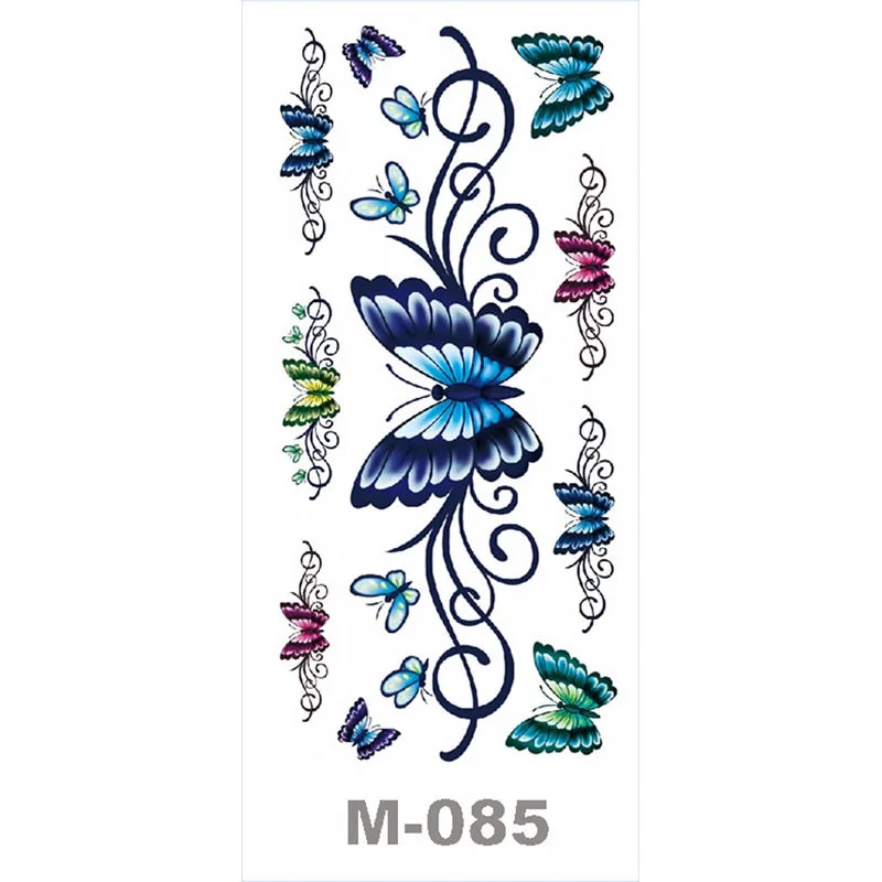 SDRAWING Temporary Tattoo Stickers Butterfly Flower Eagle Scorpion Men And Women Small Size Art Tattoo Neck Hip Arm Chest
