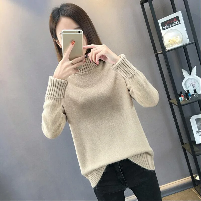 Sweater Female 2020 Autumn Winter Cashmere Knitted Women Sweater And Pullover Female Tricot Jersey Jumper Pull Femme