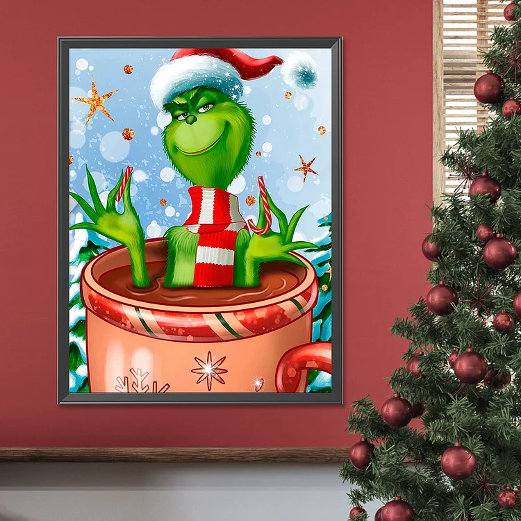 Acrylic Grinch Round+Special Shape Diamond Painting DIY Tabletop Ornaments  Kit