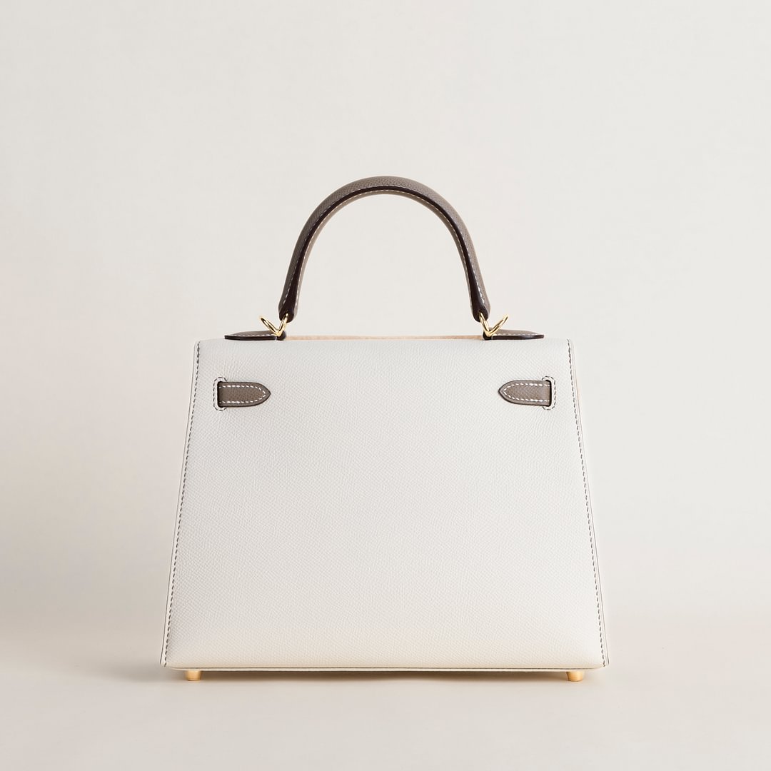 Kelly25 Epsom Sellier CC10 Craie/18 Etoupe GHW