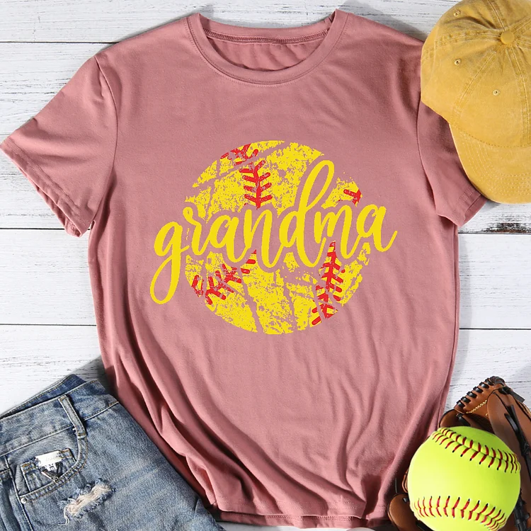 Softball grandma T-Shirt Tee-014436-Annaletters