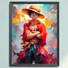 Pirate King Luffy-11CT Stamped Cross Stitch 30*40cm/11.81*15.75in