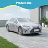 [US Local Warehouse] 50 Packs Universal Disposable Car Covers (12.5x21.6 Ft) Clear Plastic Car Covers Waterproof All Weather for Automobiles with Elastic Band for Outdoor Snow/Rain Weather Protection