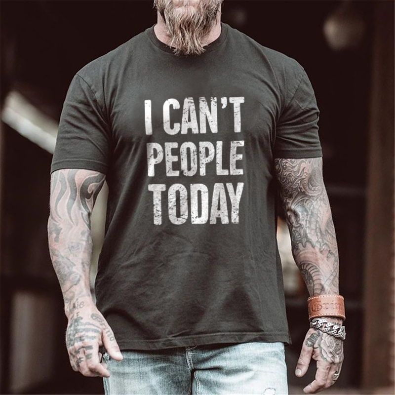 Livereid I Can't People Today Men's T-shirt