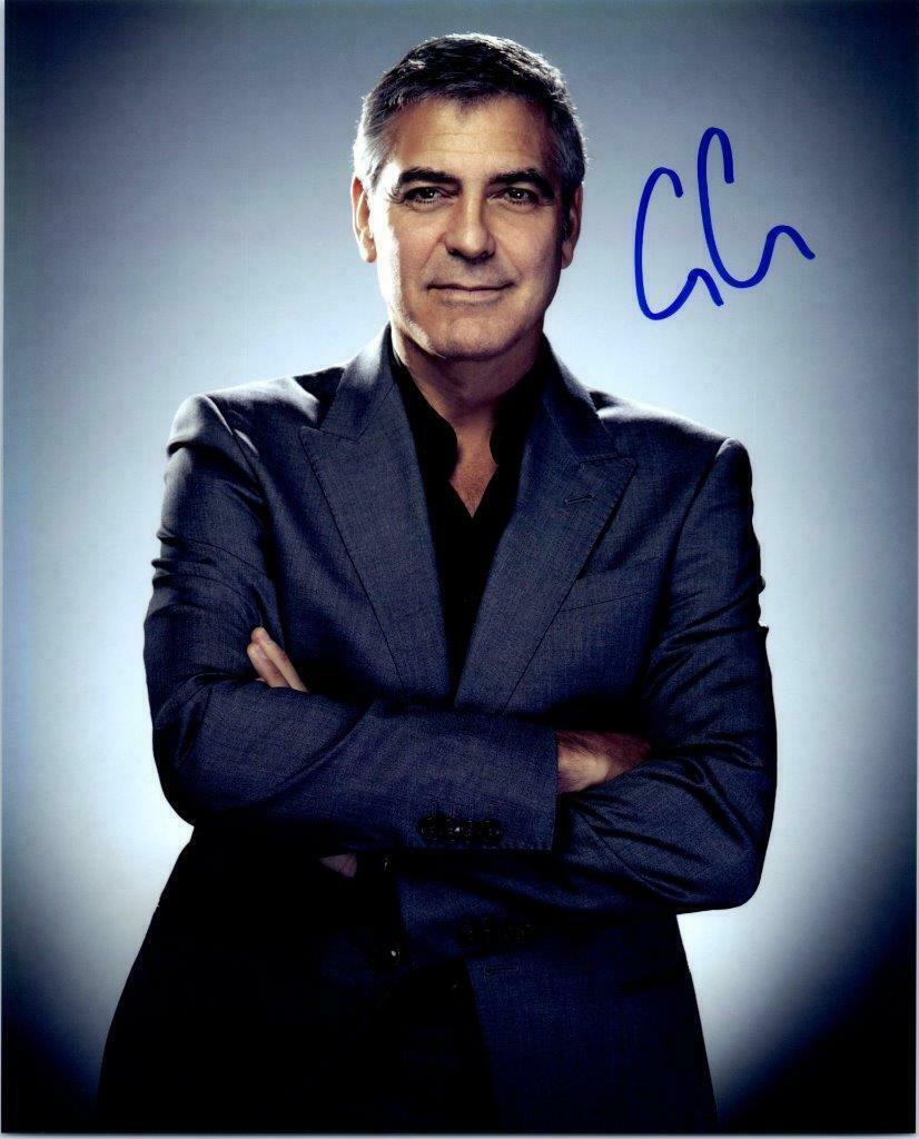 George Clooney Autographed Signed 8x10 Photo Poster painting ( Oceans Twelve ) REPRINT