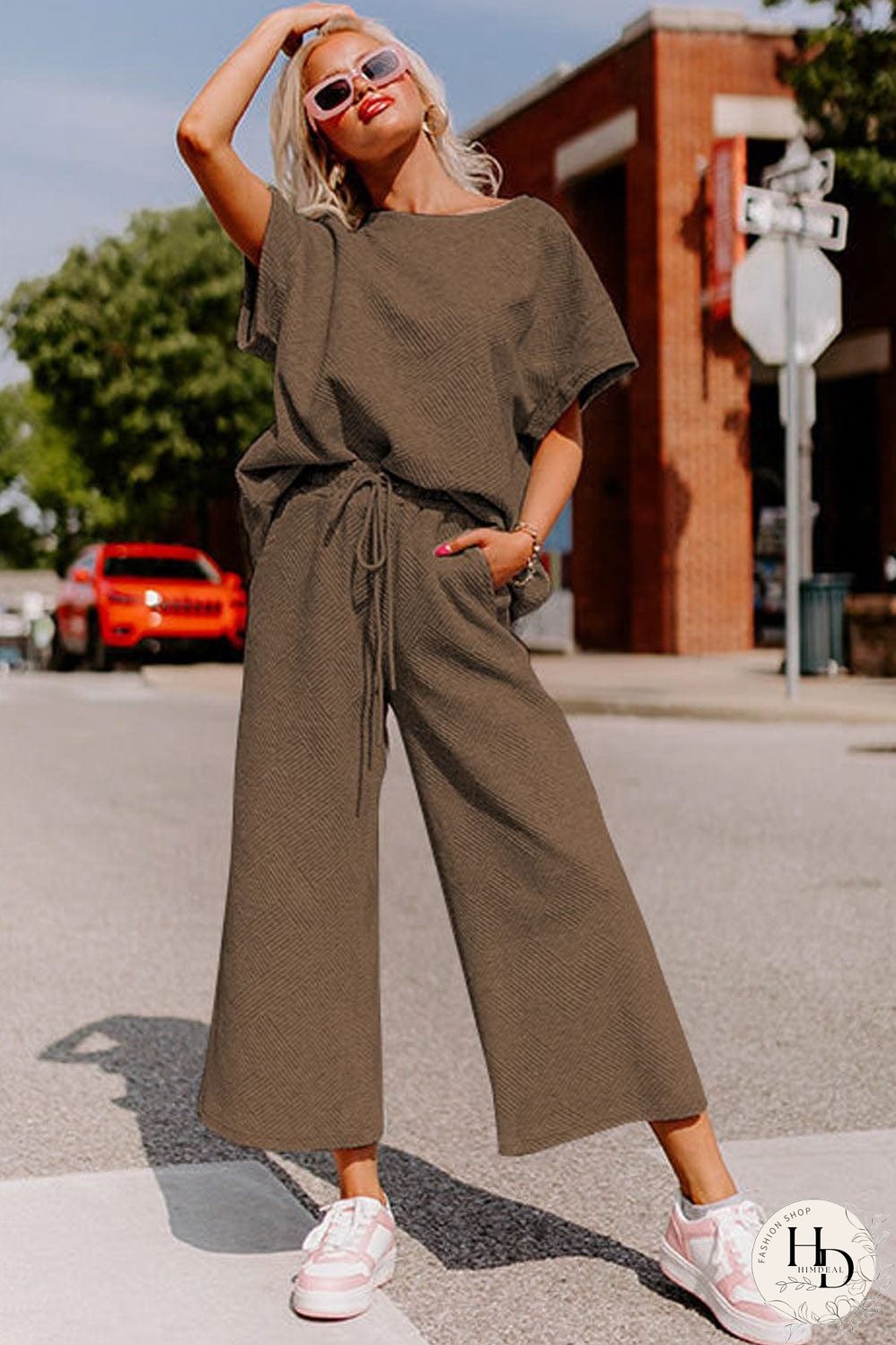 Weekend Casual Jumpsuit and Top Set